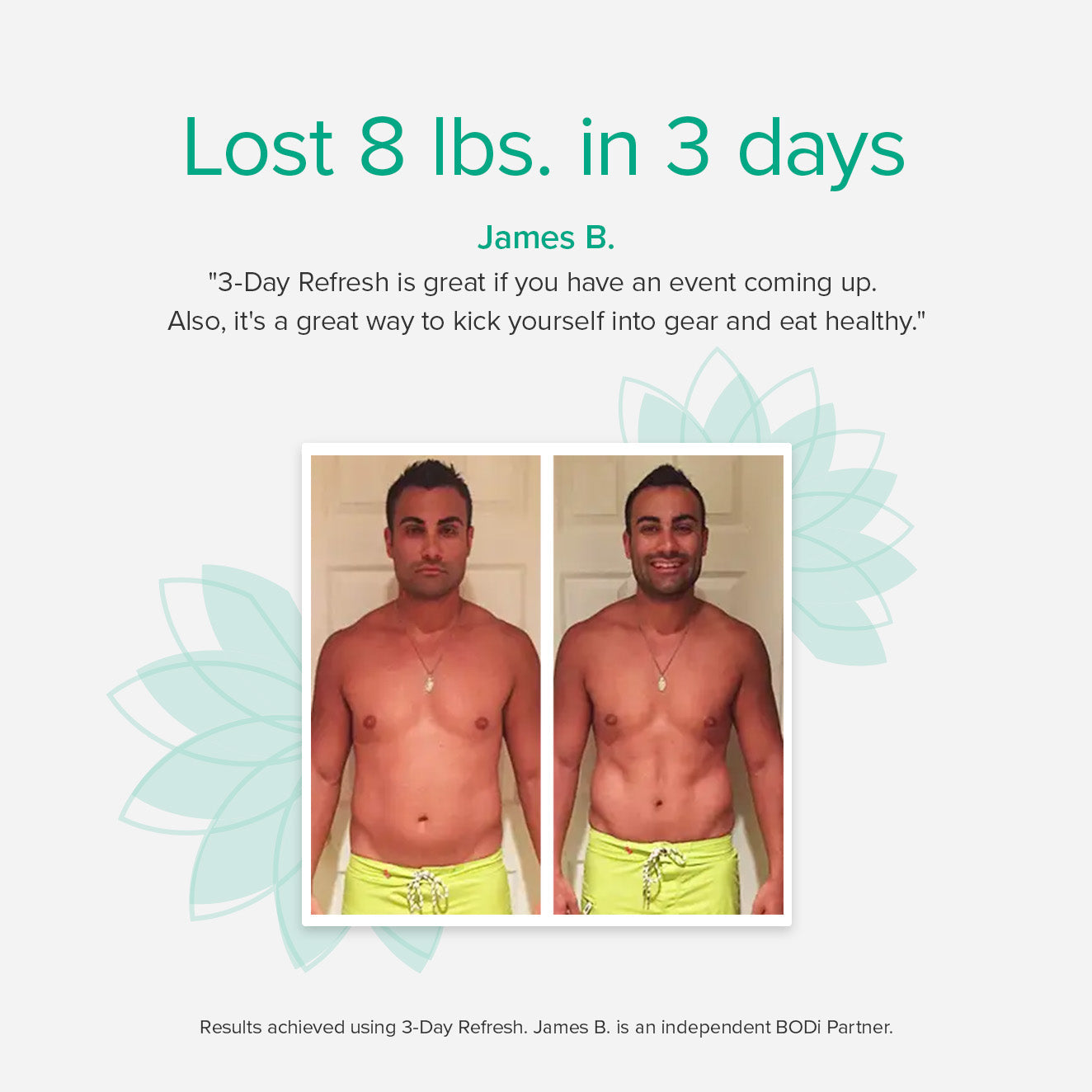 3 Day Refresh before and after results