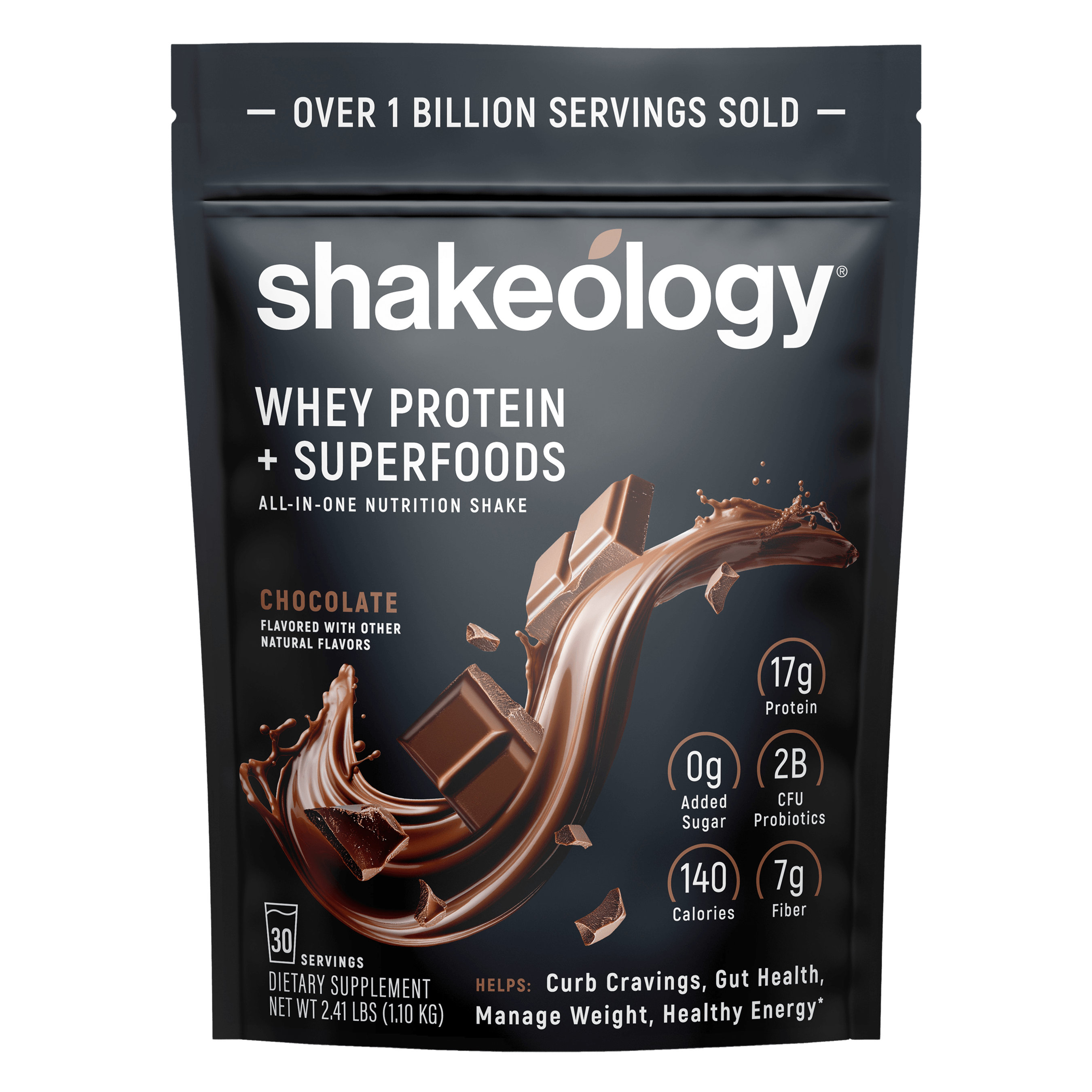 A bag of Shakeology Whey Protein + Superfoods 